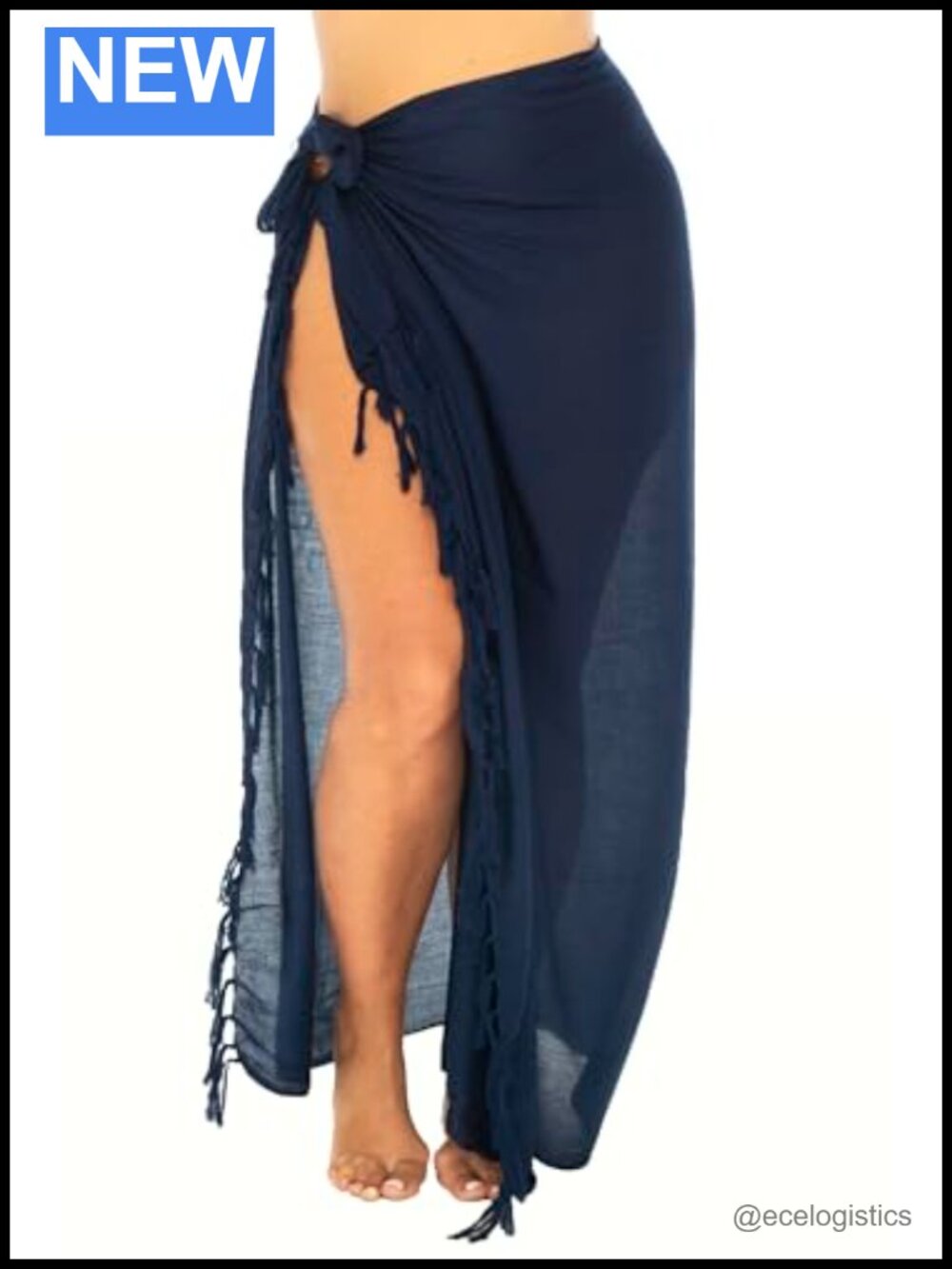 Plus Size Rayon Sarong Wrap Swimsuit Cover Up Pareo Beach Skirt